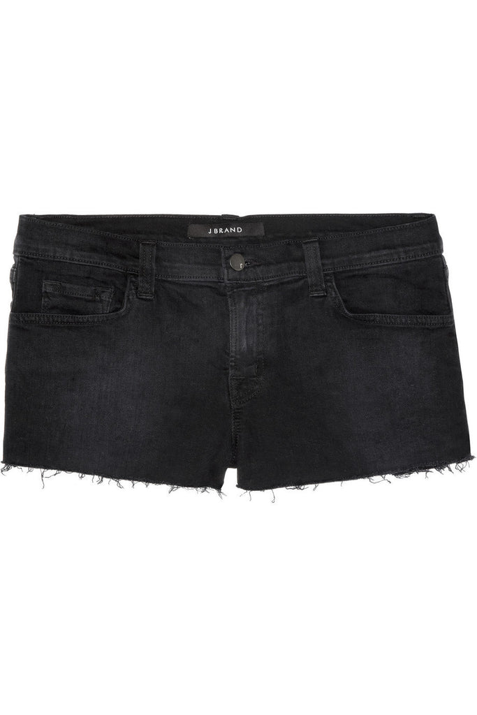 Low-rise cut-off denim shorts