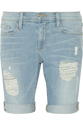 Le Garcon distressed Bermuda shorts